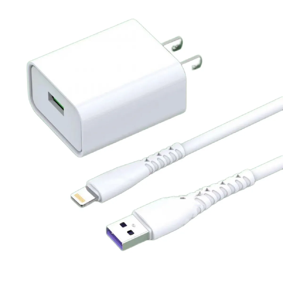 Certifié chargeur Apple, câble Lightning de 0,9 m avec prise USB Cube de charge rapide Câble USB de synchronisation de données haute vitesse compatible avec iPhone 11/12/13 Pro Max/XS/XR/X/8/7/Plus/6S/SE/iPad(Blanc)