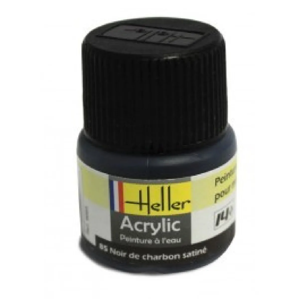 Peinture Acrylique NOIR DE CHARBON SATINE 9085 Heller