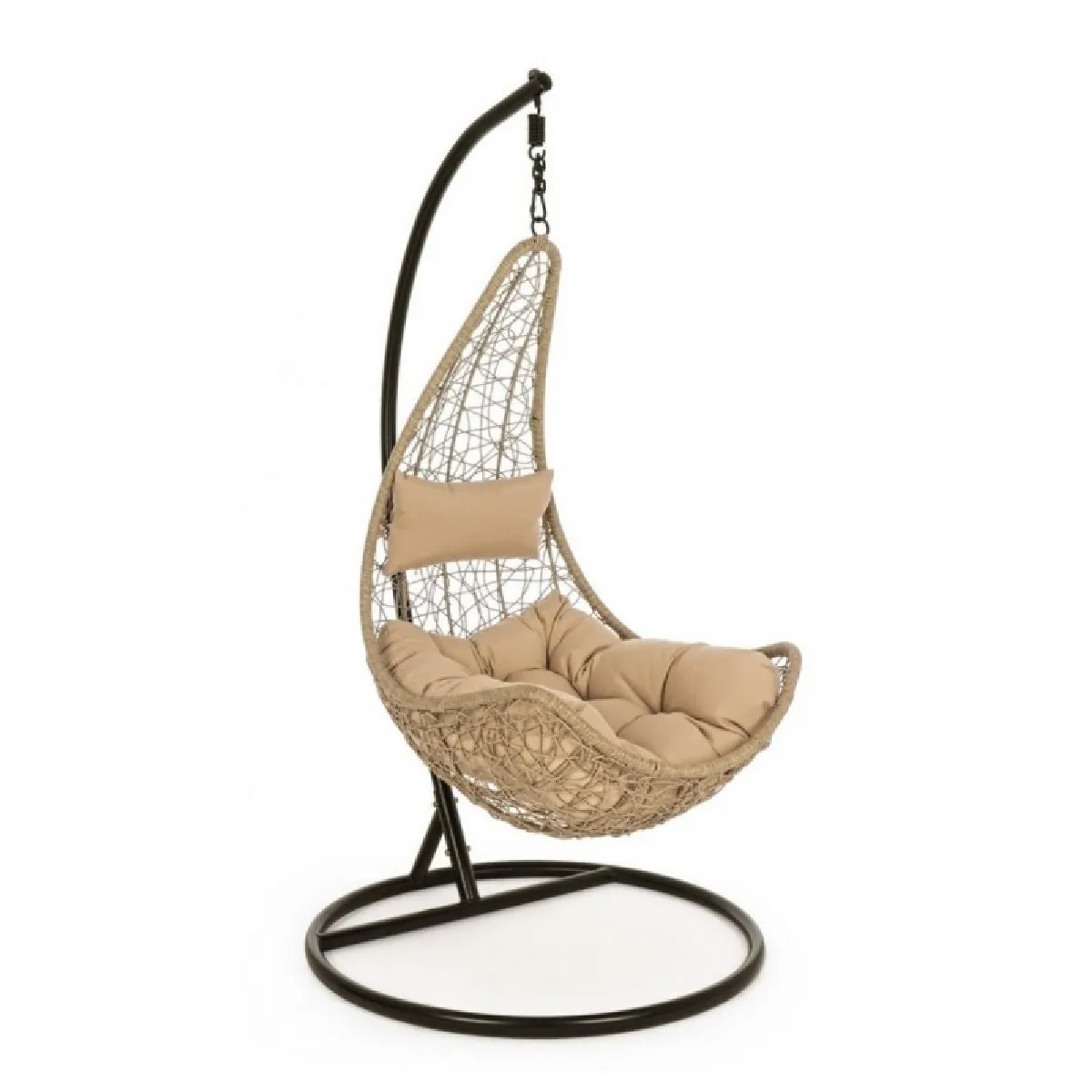 Fauteuil suspendu salon de jardin naturel Amirantes