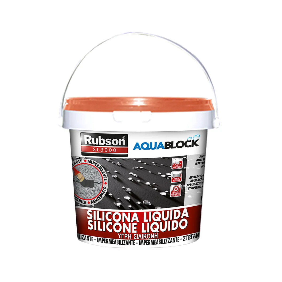 Silicone Rubson aquablock 1 kg Couleur brique