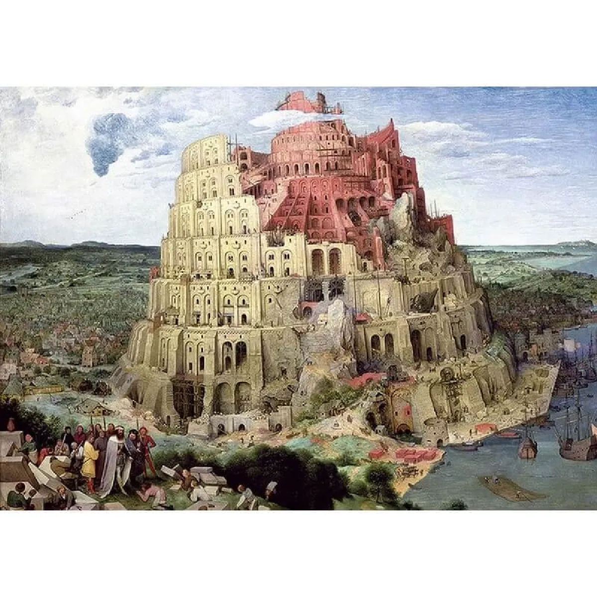 Puzzle d'art en bois 250 pièces : La tour de Babel, Bruegel