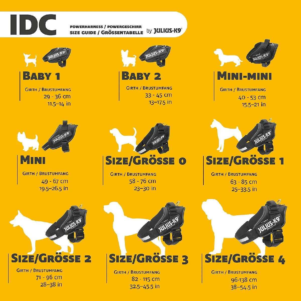 Julius-K9 IDC-Power Harnais pour Chien Camouflage Armée Taille 0