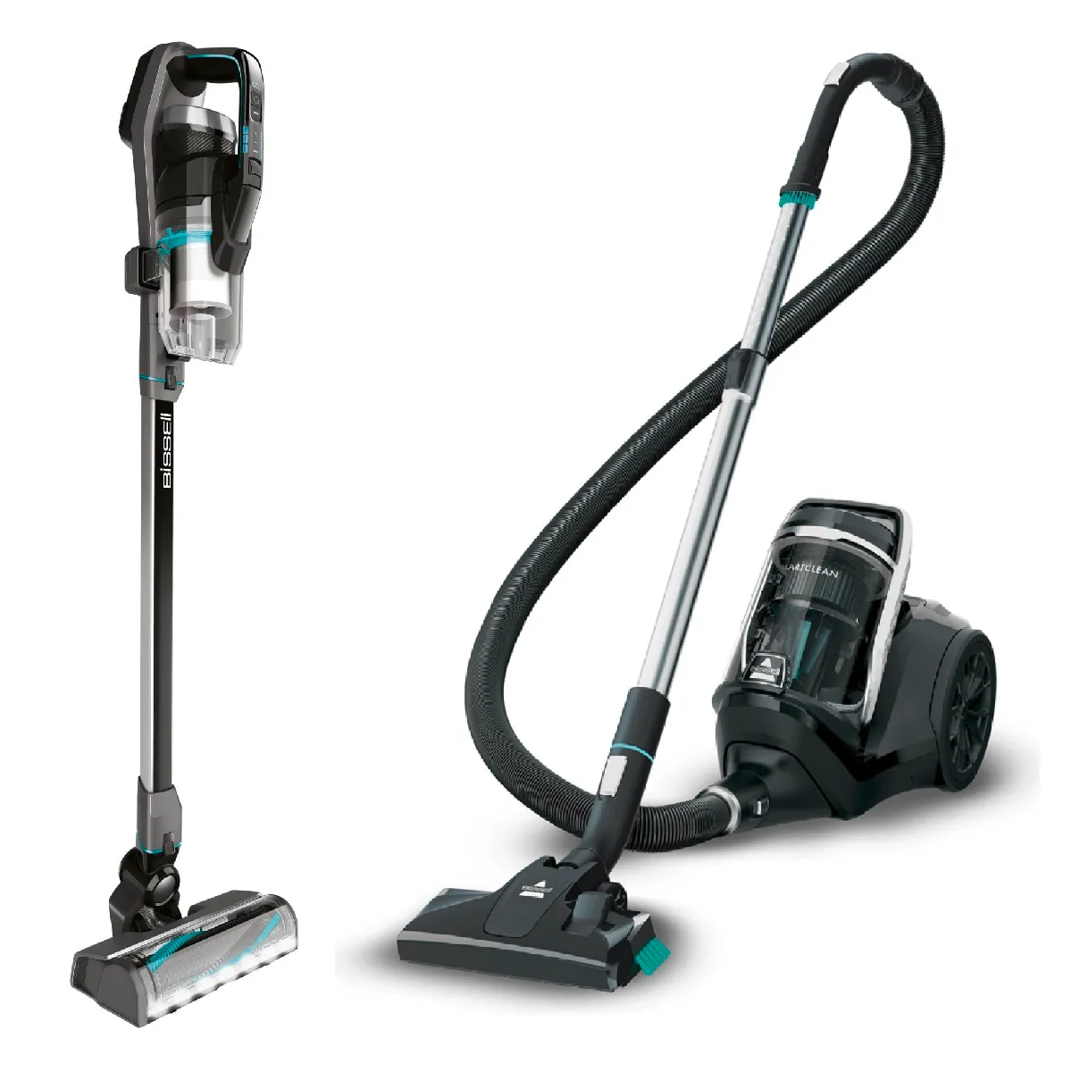 Lot de 2 aspirateurs BISSELL : Aspirateur balai Bissell Icon 2602N + Aspirateur traineau Smartclean 2274N