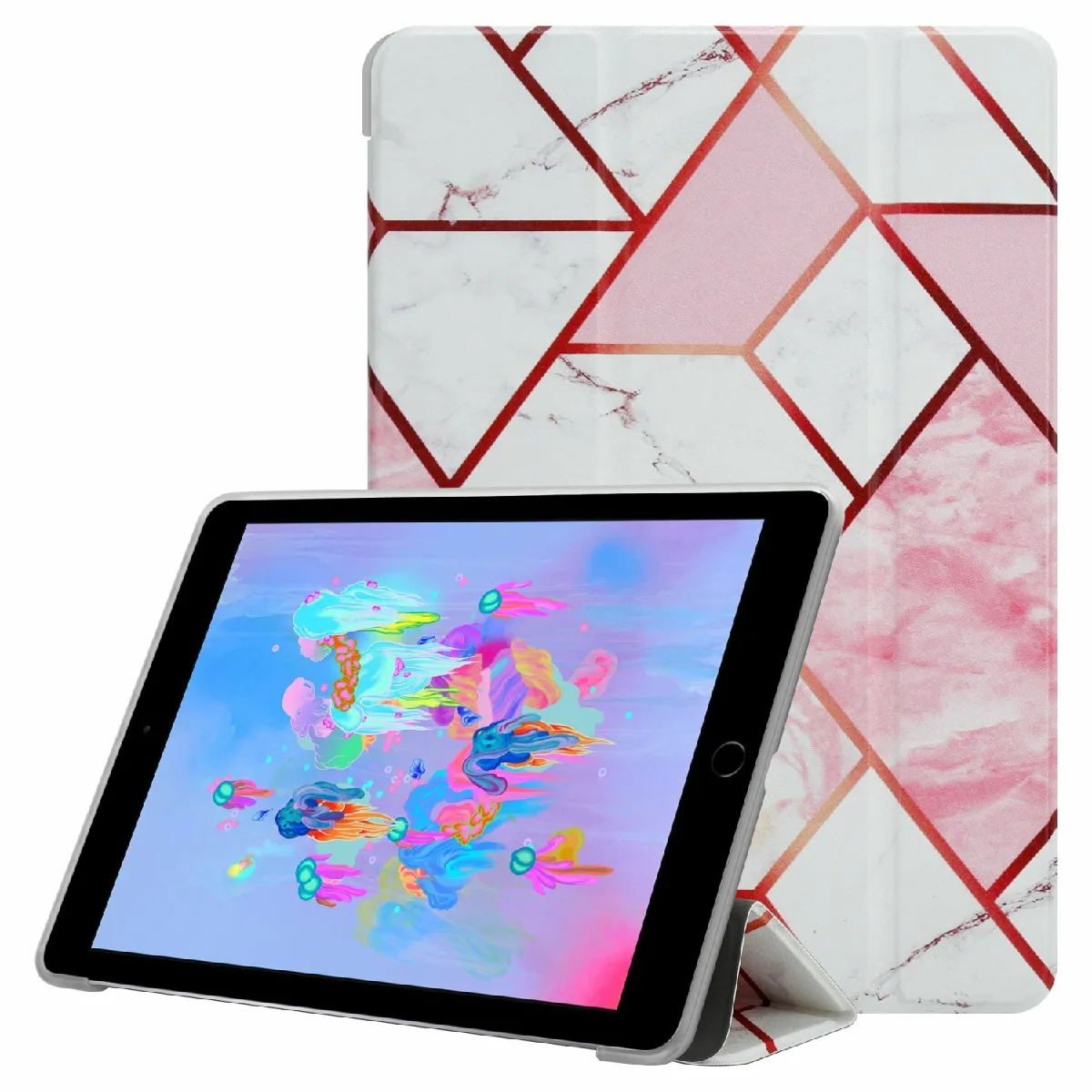 Etui iPad AIR 2 2014 / AIR 2013 / PRO (9.7 Zoll) Coque en Blanc