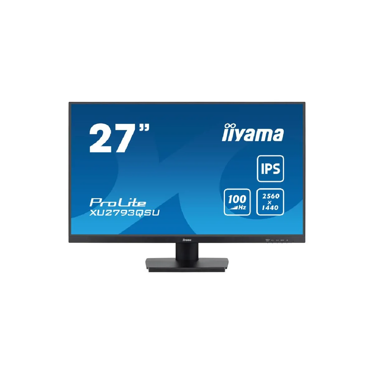 Ecran IIYAMA 27" Ultra mince dalle IPS 1ms 2560x1440 100Hz 250cd/m² 1xHDMI 1xDisplayPort 2xUSB HUB (3.2) HPs 2x2W TCO