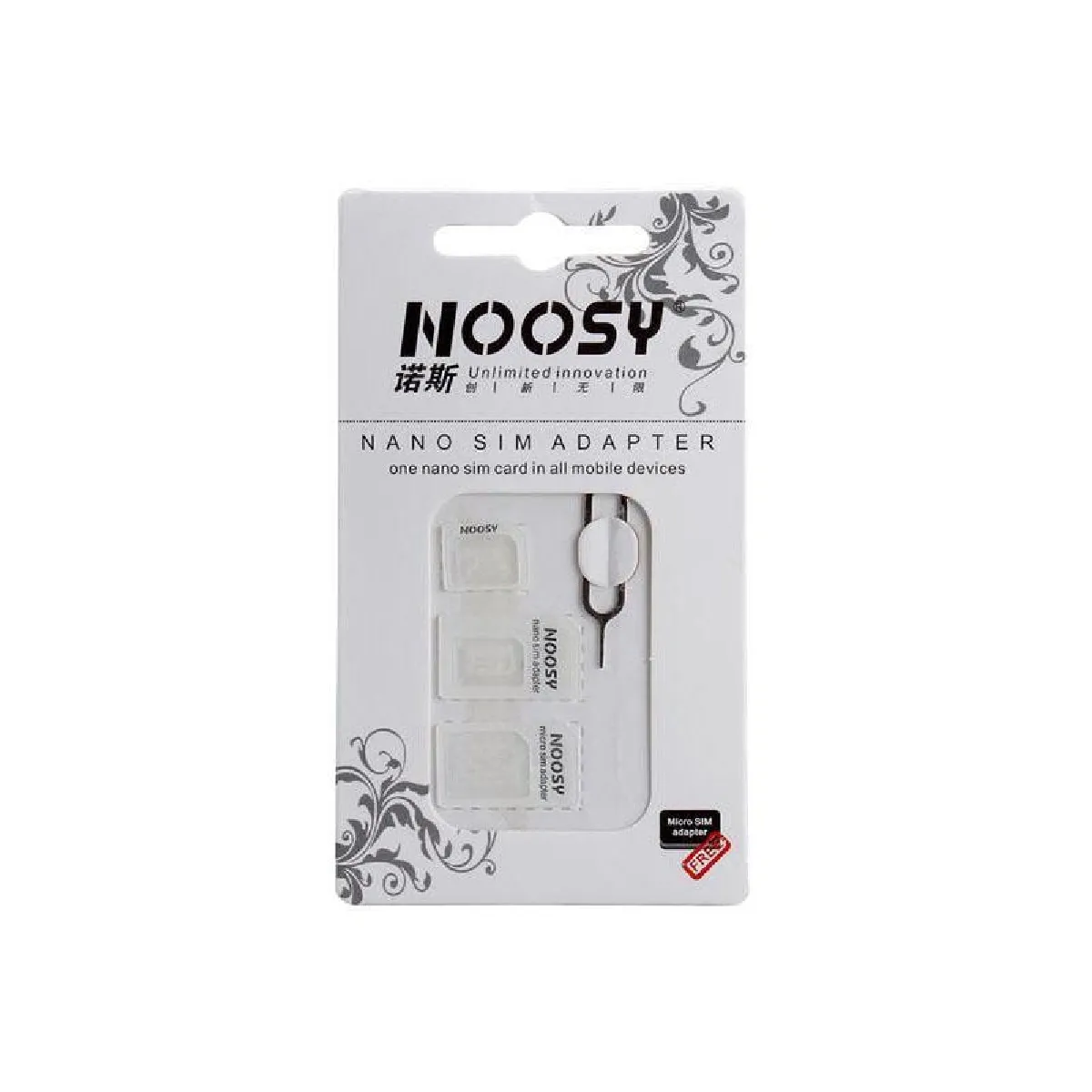 Kit adaptateur Nano-SIM Noosy (3en1)