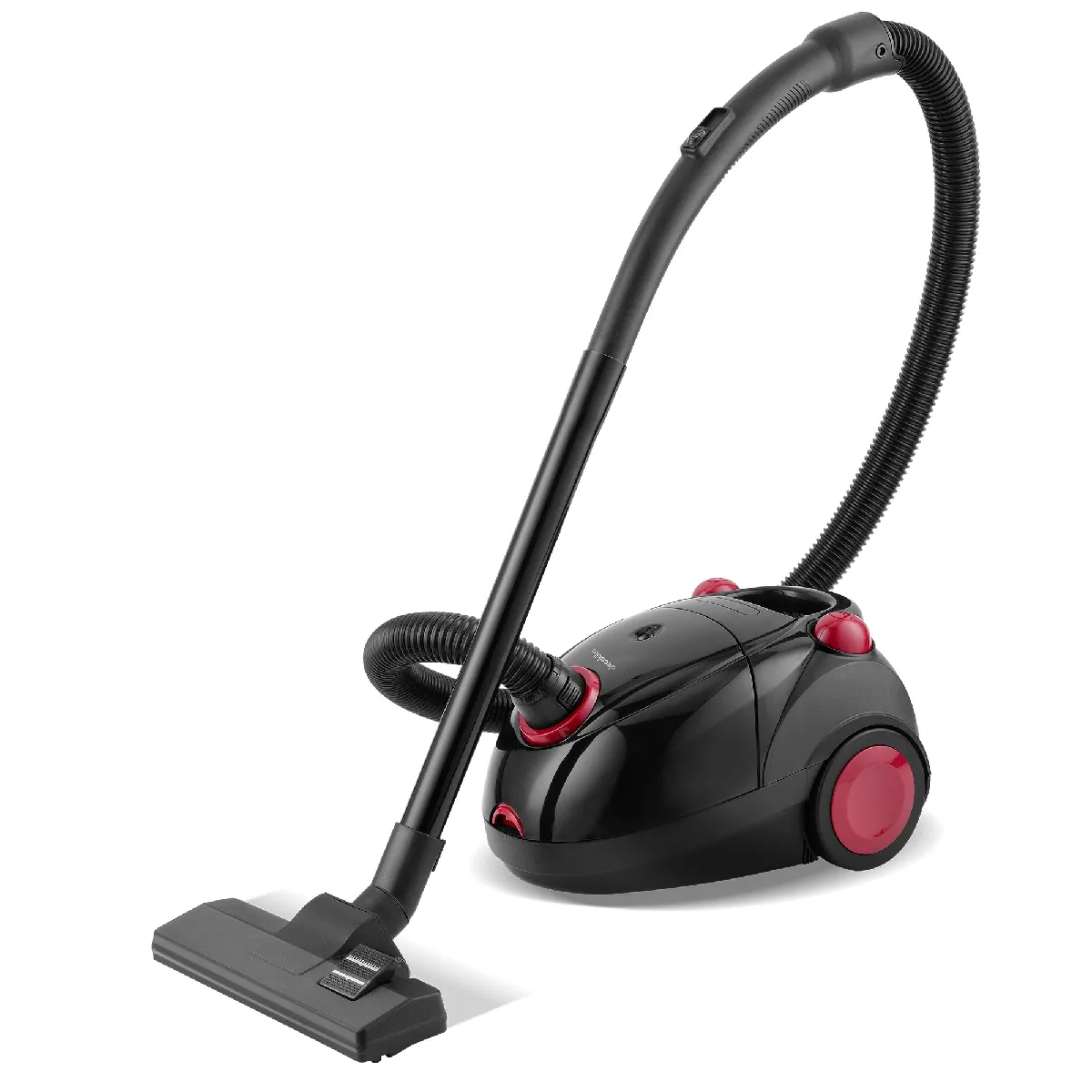 Aspirateur 1200W DECAKILA sans sac, Aspirateur traineau, Performant, Silencieux, Elégant, Capacité 2L, Accessoires poils d'animaux, Noir+Decakila