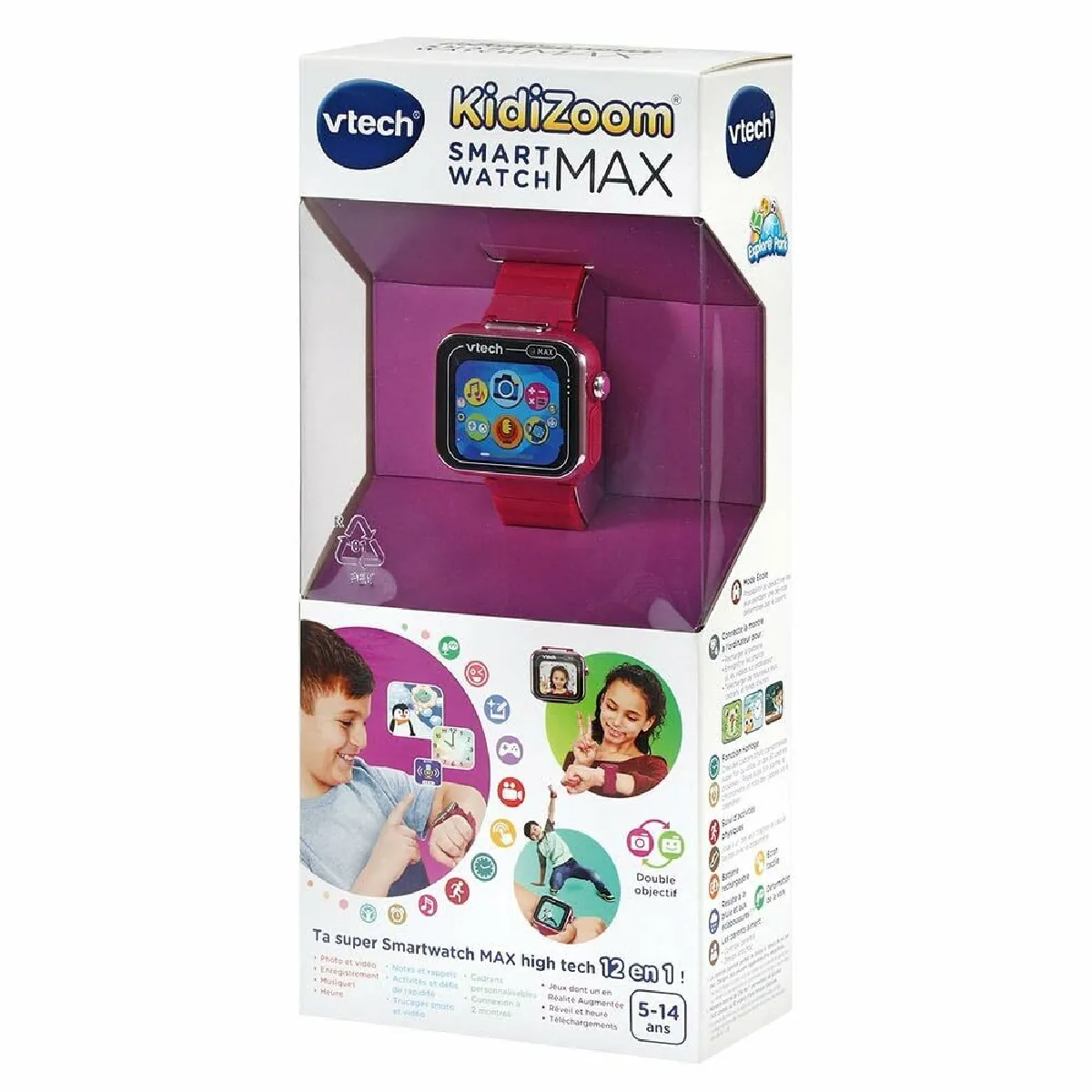 Montre éducatif Vtech Kidizoom Max Framboise