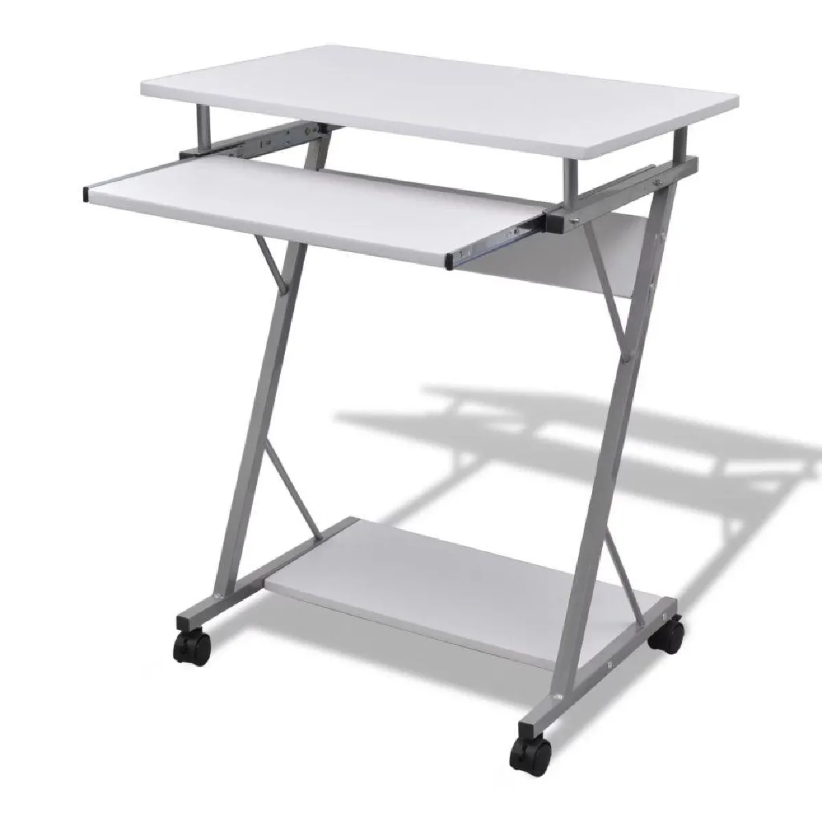 Bureau table meuble travail informatique blanche pour ordinateur 0502140