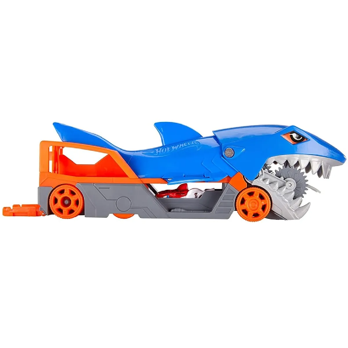 Roues requin transporteur jeu set multi-voiture piste avec voiture jouet poisson bleu camion cadeau d'anniversaire pour les enfants - Voiture jouet moulée sous pression