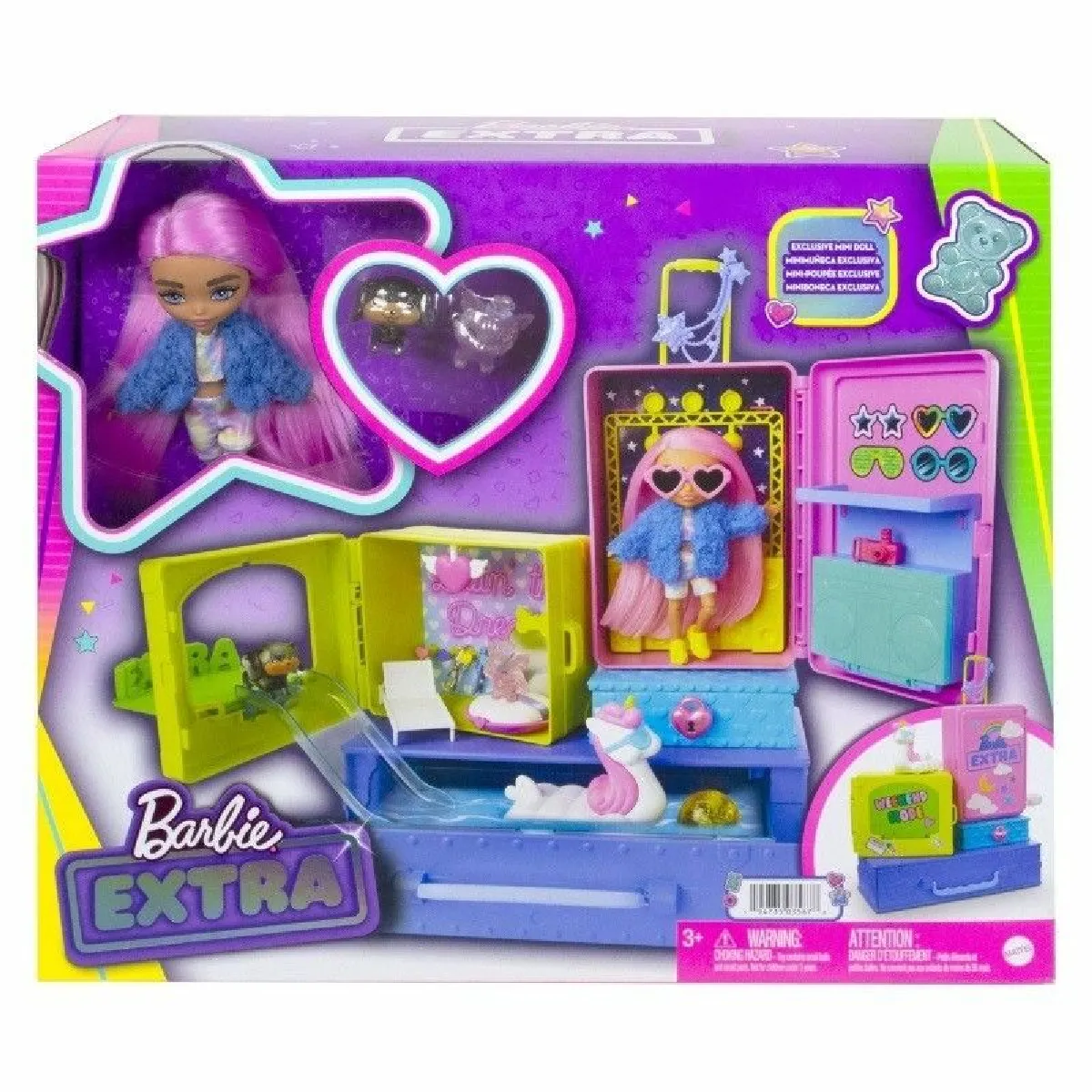 Lalka Barbie Extra Ma³a lalka + zwierz¹tka Zestaw