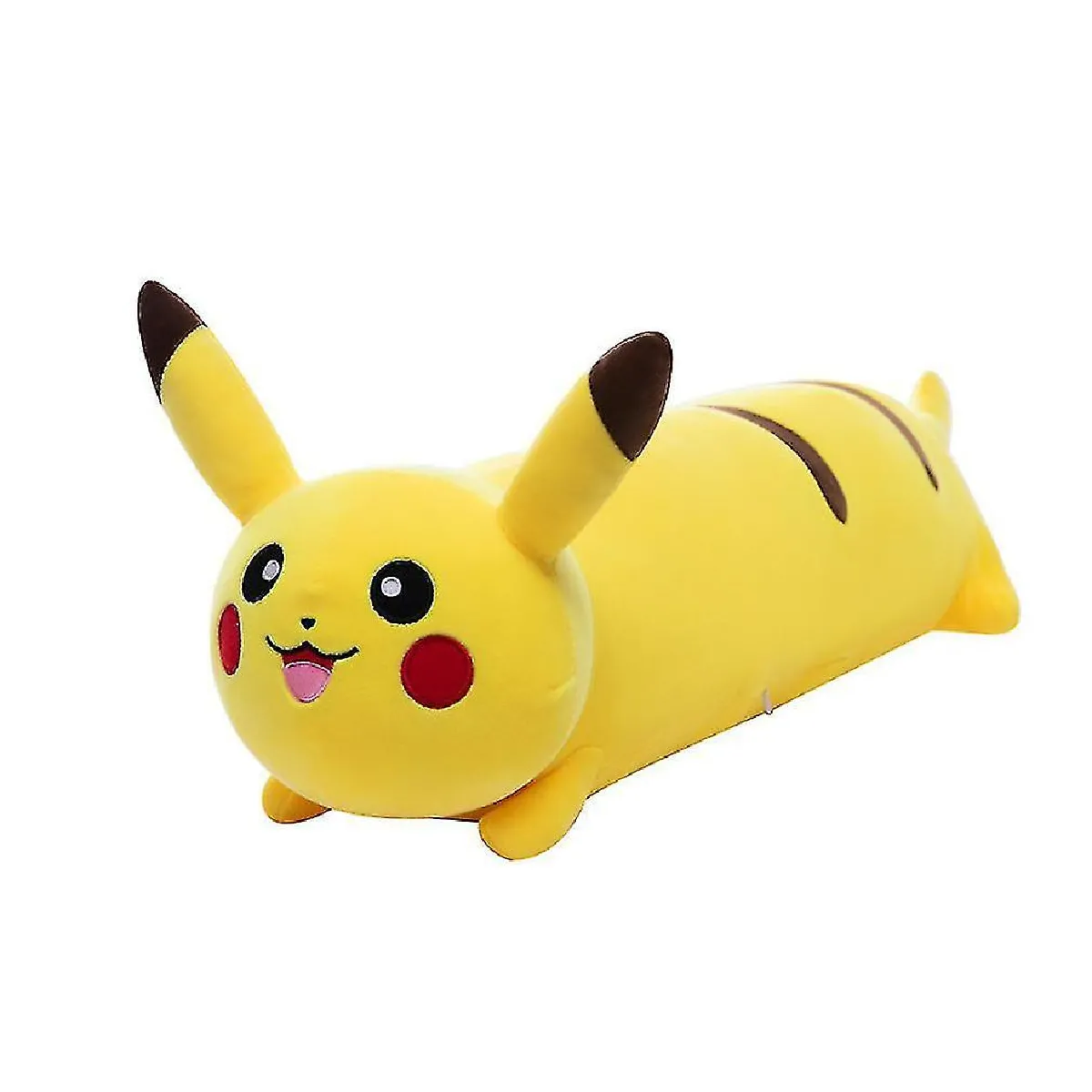 Long Pikachu Soft Doll mignon en peluche jouet coussin assis