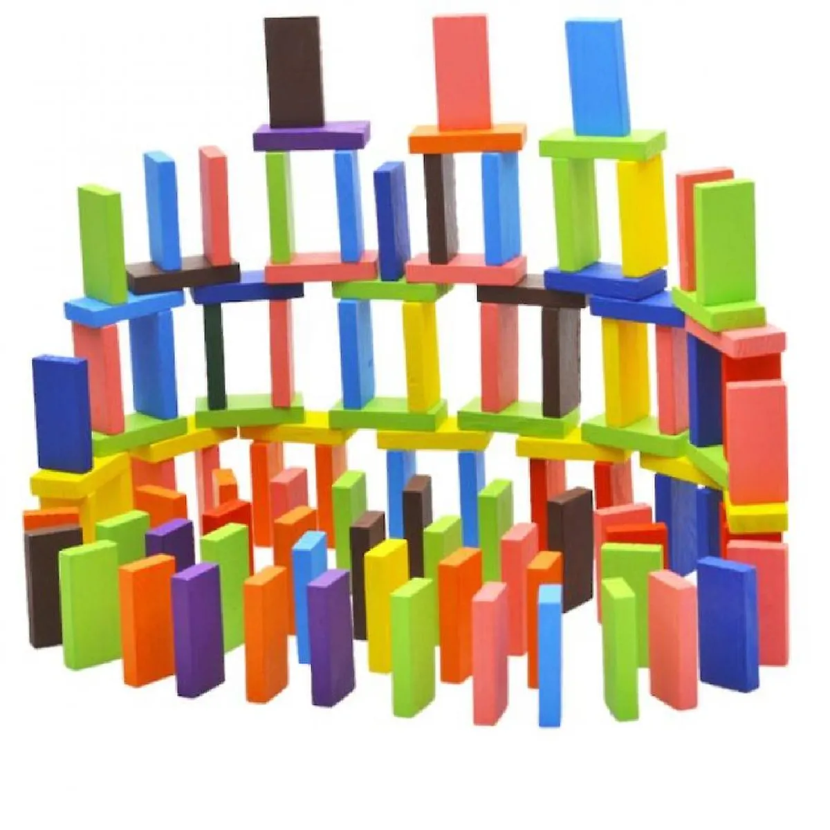 Jouets pour enfants, jeux de dominos jouets, jouets en bois, jouets de dominos, dominos colorés, jeux de construction, dominos pour enfants, domino, jouet en bois, en bois