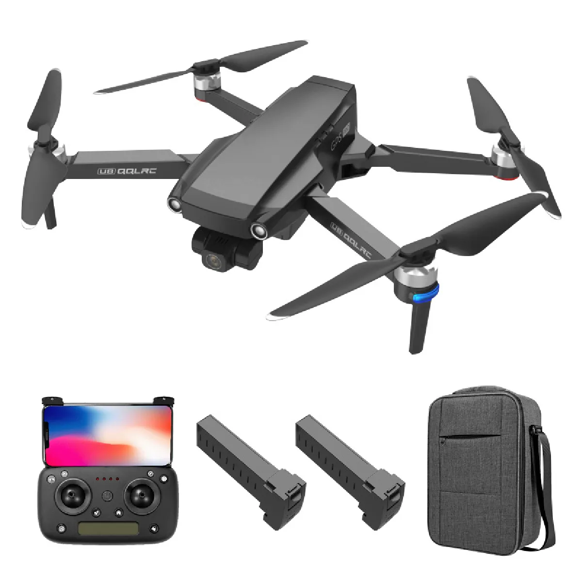 Drone QQLRC 8K HD GPS Noir Avec 3 batterie