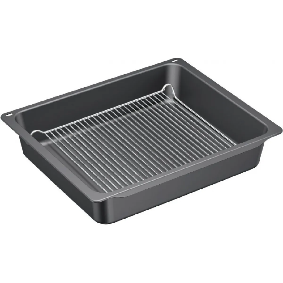 Plat rectangulaire noir hz633070 pour four & cuisiniã?re bosch - siemens