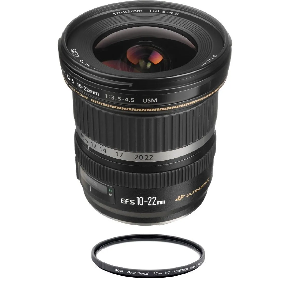 CANON EF-S 10-22mm F3.5-4.5 USM + HOYA 77mm PRO 1D Protector