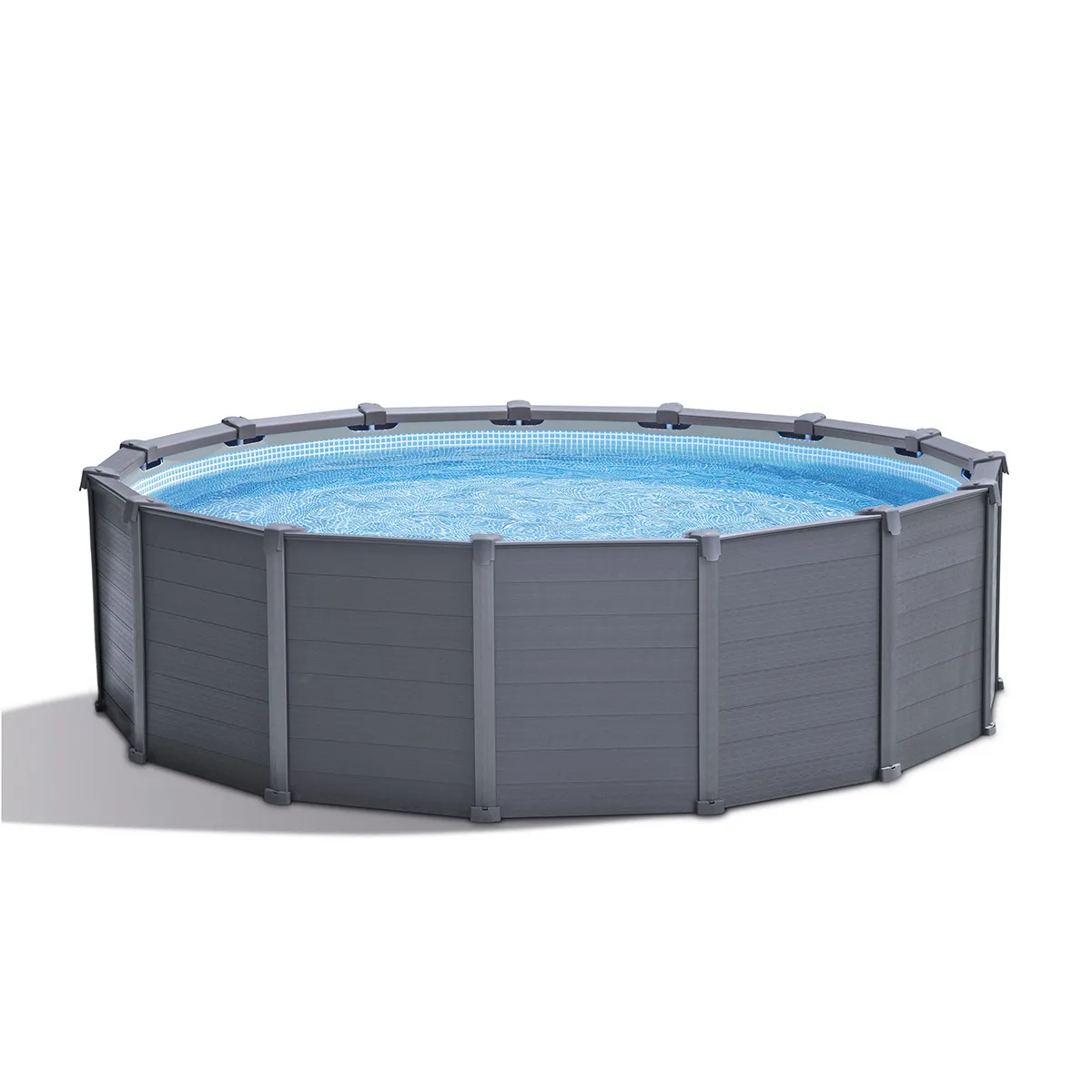 Piscine tubulaire Graphite ronde 4,78 x 1,24 m - Intex