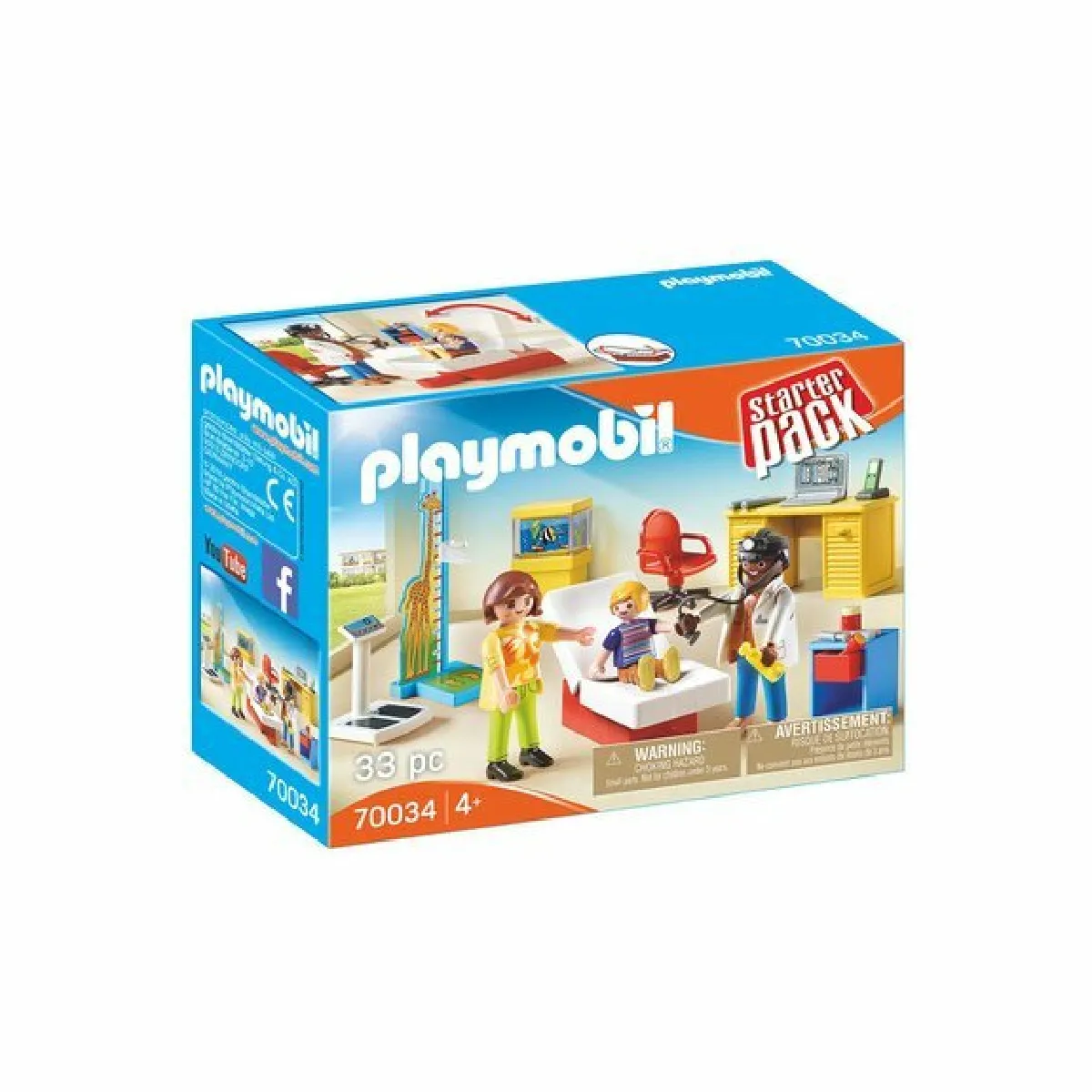 StarterPack Cabinet de pédiatre Playmobil 70034