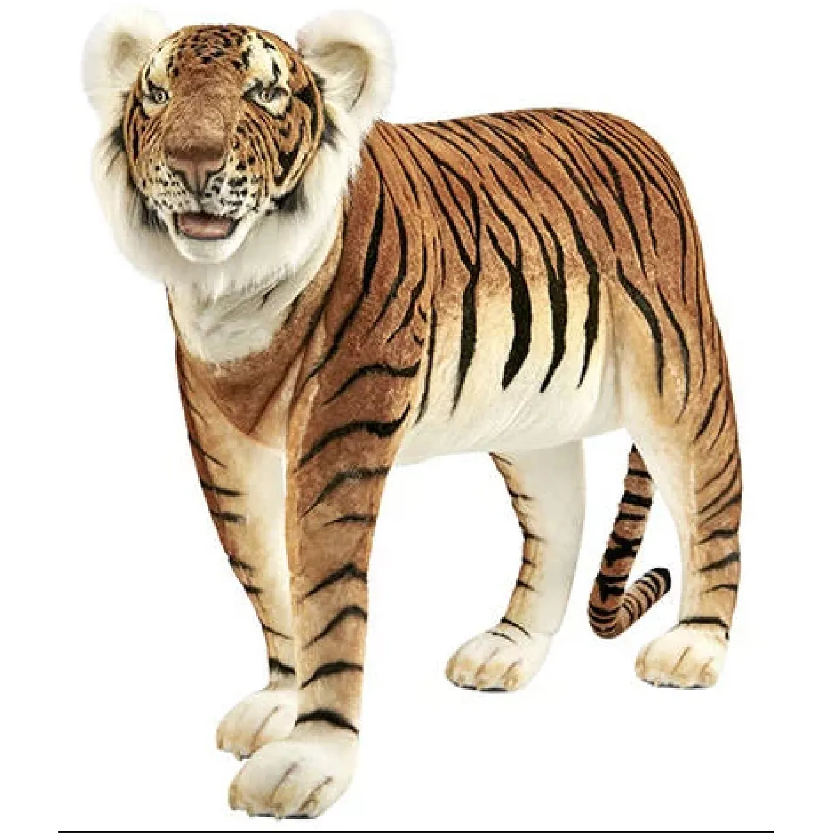 Hansa Peluche Geante Tigre Brun Jacquard 140 cm L