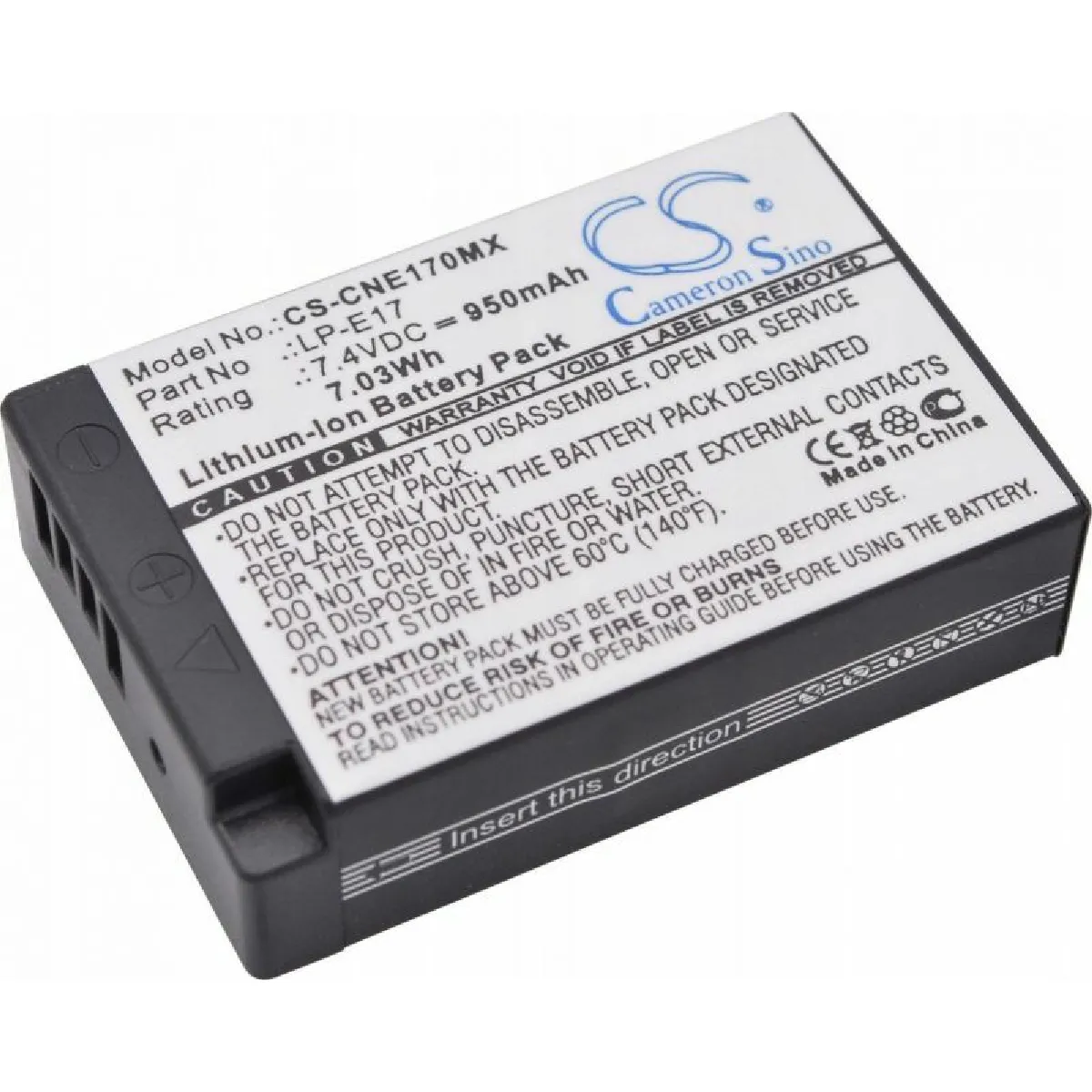 Replacement battery for CANON - Camera Battery - EOS 200D, EOS 750D, EOS 760D, EOS 770D, EOS 800D, EOS Kiss X8i, EOS M3, EOS M5, EOS M6, EOS Rebel T6i, EOS Rebel T6s