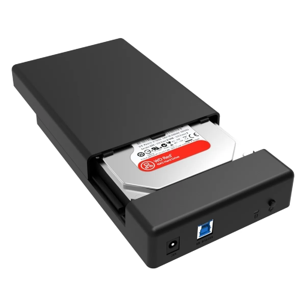 Boîtier disque dur noir pour ordinateur portable PC de bureau 3588US3 USB 3.0 Type-B 2.5 / 3.5 pouces SSD / SATA HDD de stockage boîte