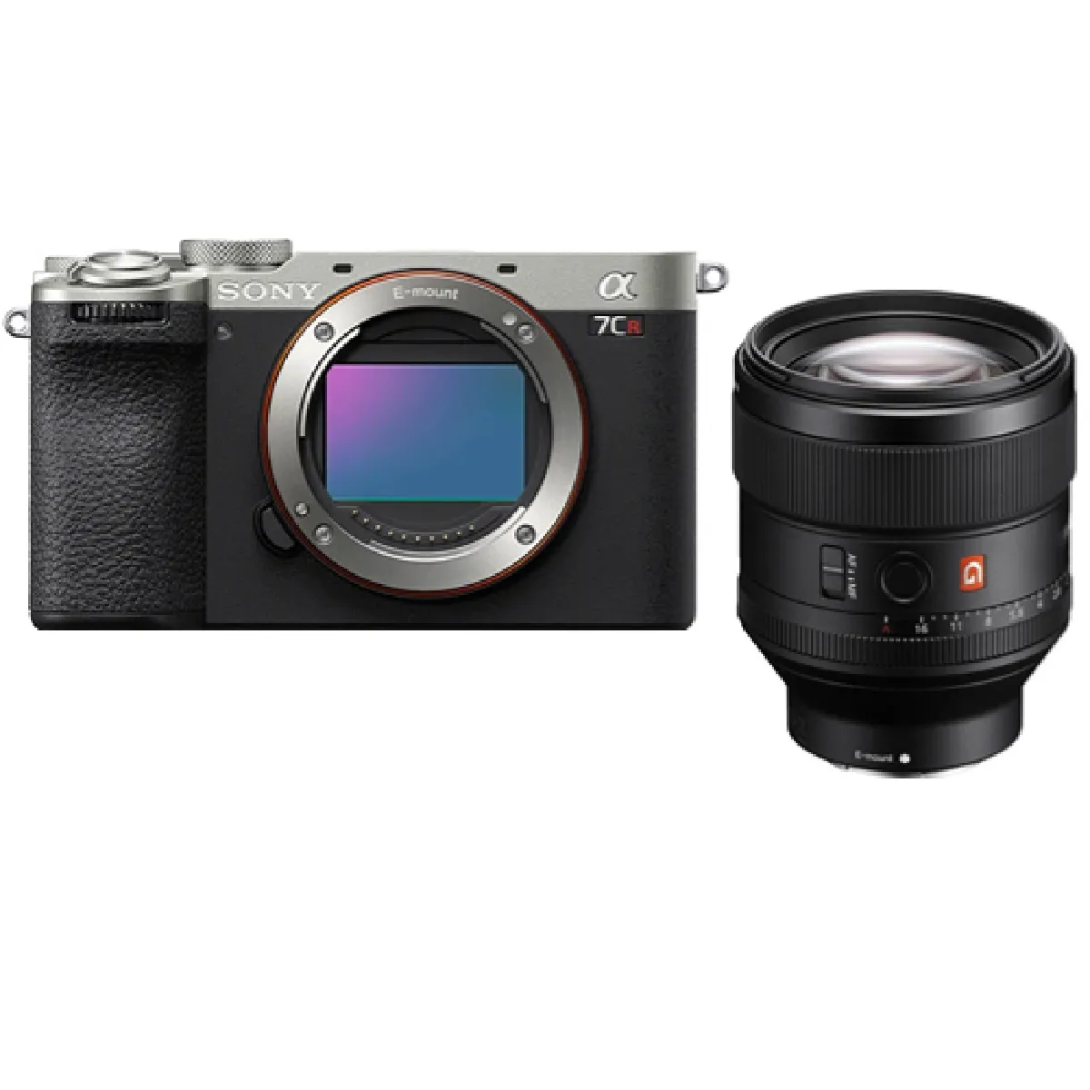 Sony Alpha a7CR (argent) Appareil photo sans miroir + Sony FE 85 mm f1.4 GM (SEL85F14GM)