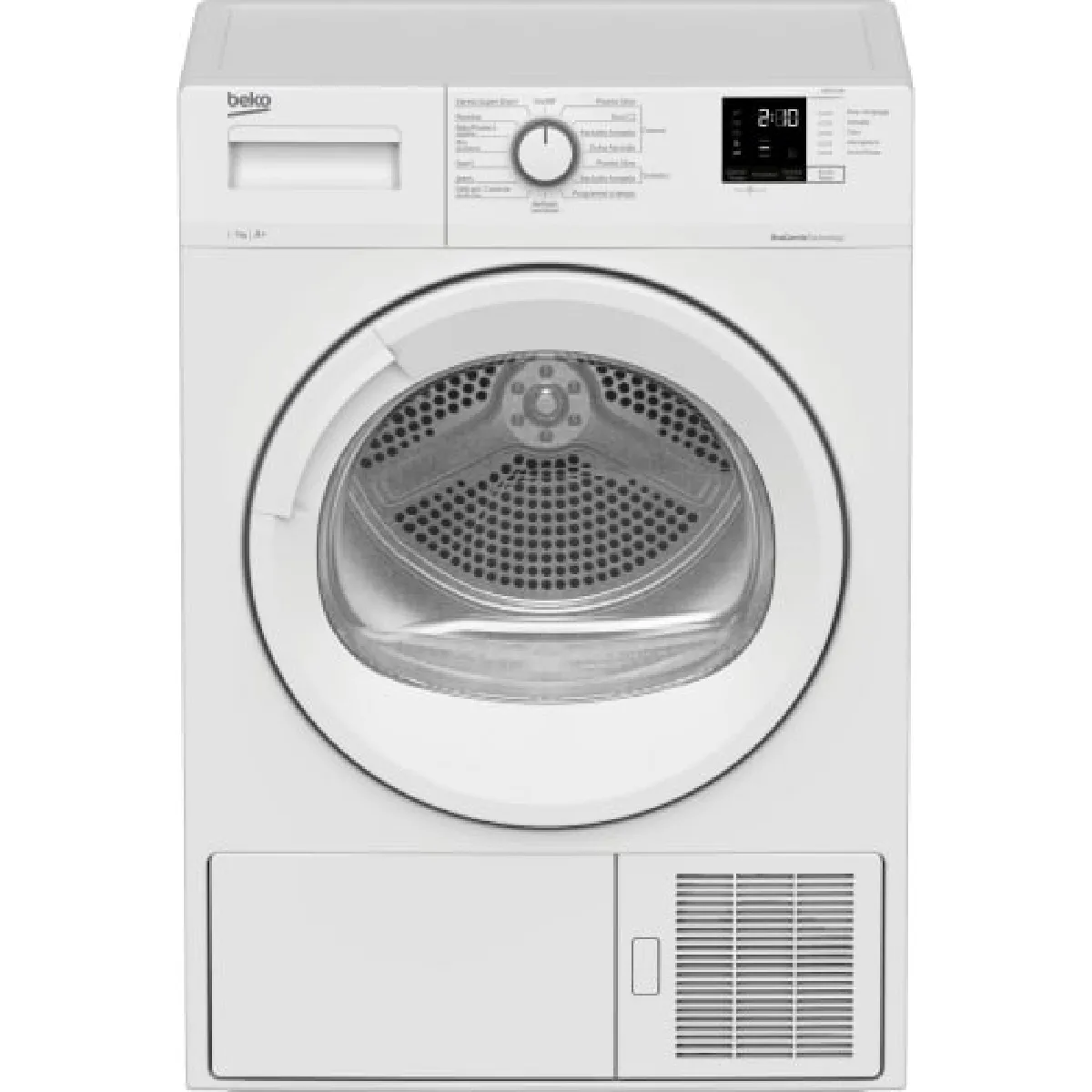 DRXS712W Sèche Linge 7kg 40RPM 220V Charge Frontale Pompe à Chaleur Acier Allié Blanc