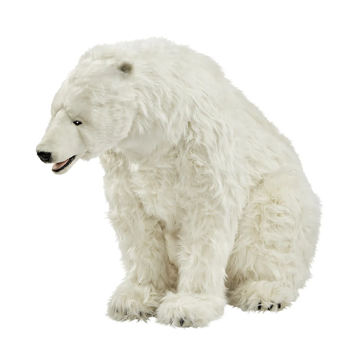 Hansa Peluche Geante Ours Polaire Assis 92 cm H et 155 cm L