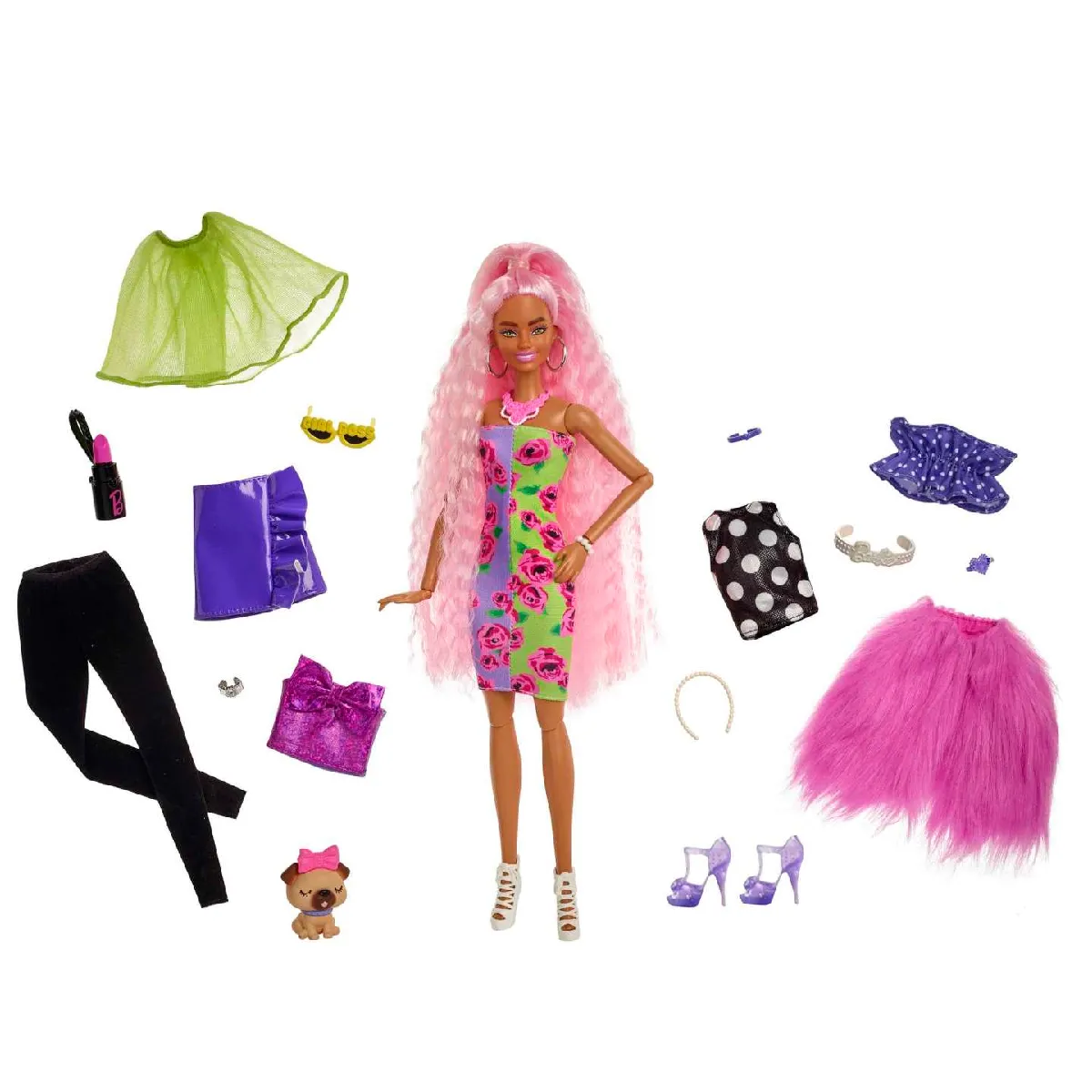 mattel-barbie-coffret-extra-avec-poupee-mannequin-et-accessoires-multicolore-rue-du-commerce-39159547978