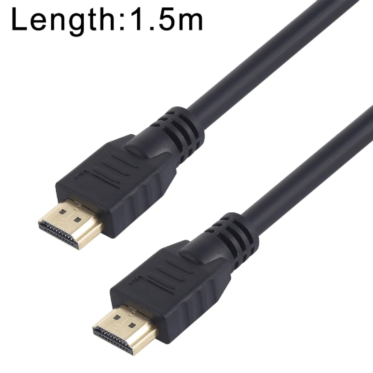 Cable HDMI Câble Full HD haute vitesse 4K x 2K 30AWG HDMI avec Ethernet audio / vidéo numérique avancé TV 4K x 2K connecté à l'ordinateur 19 + version cuivre étamé, longueur: 1,5 m