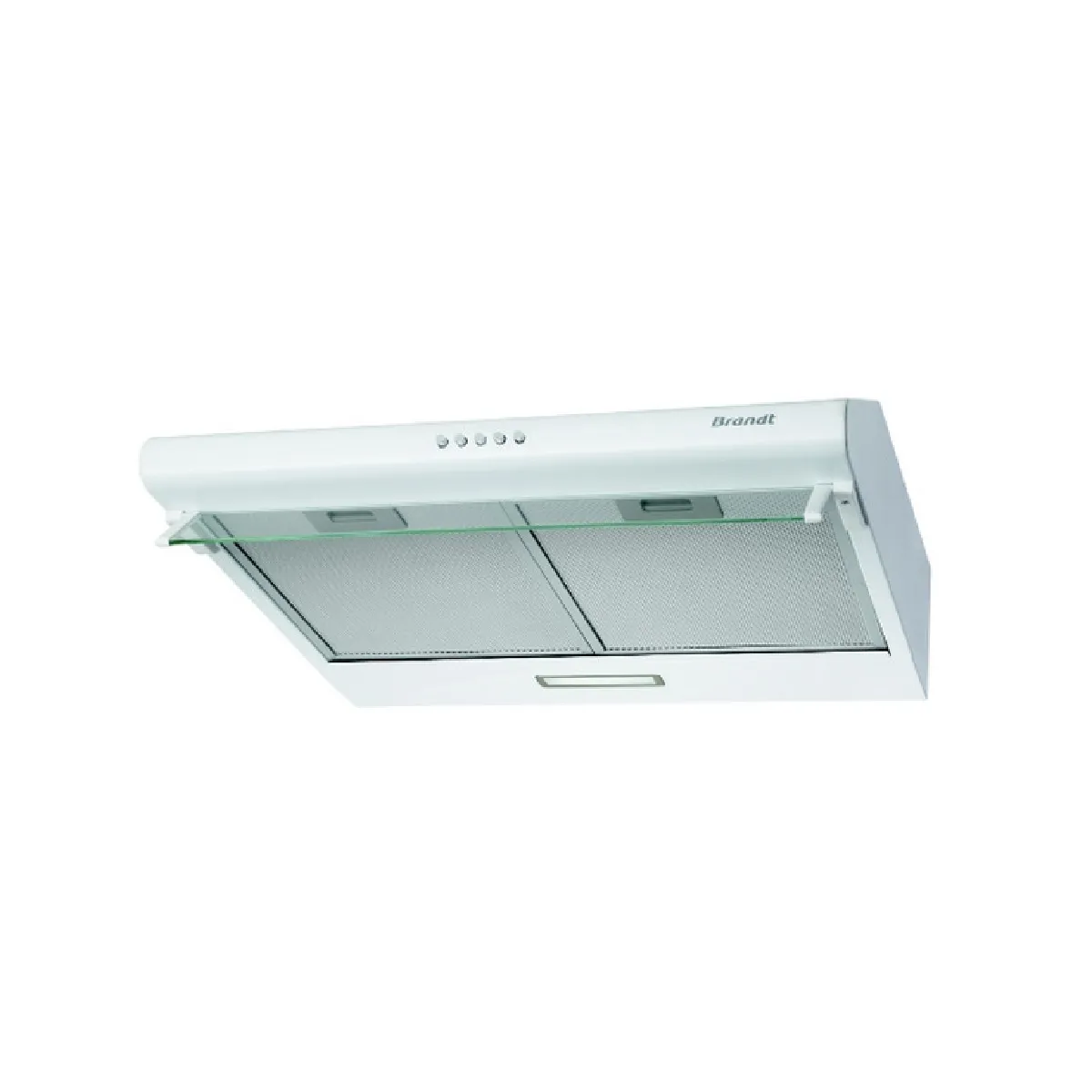 Hotte visière 60cm 321m3/h blanc - bhc9602w - BRANDT