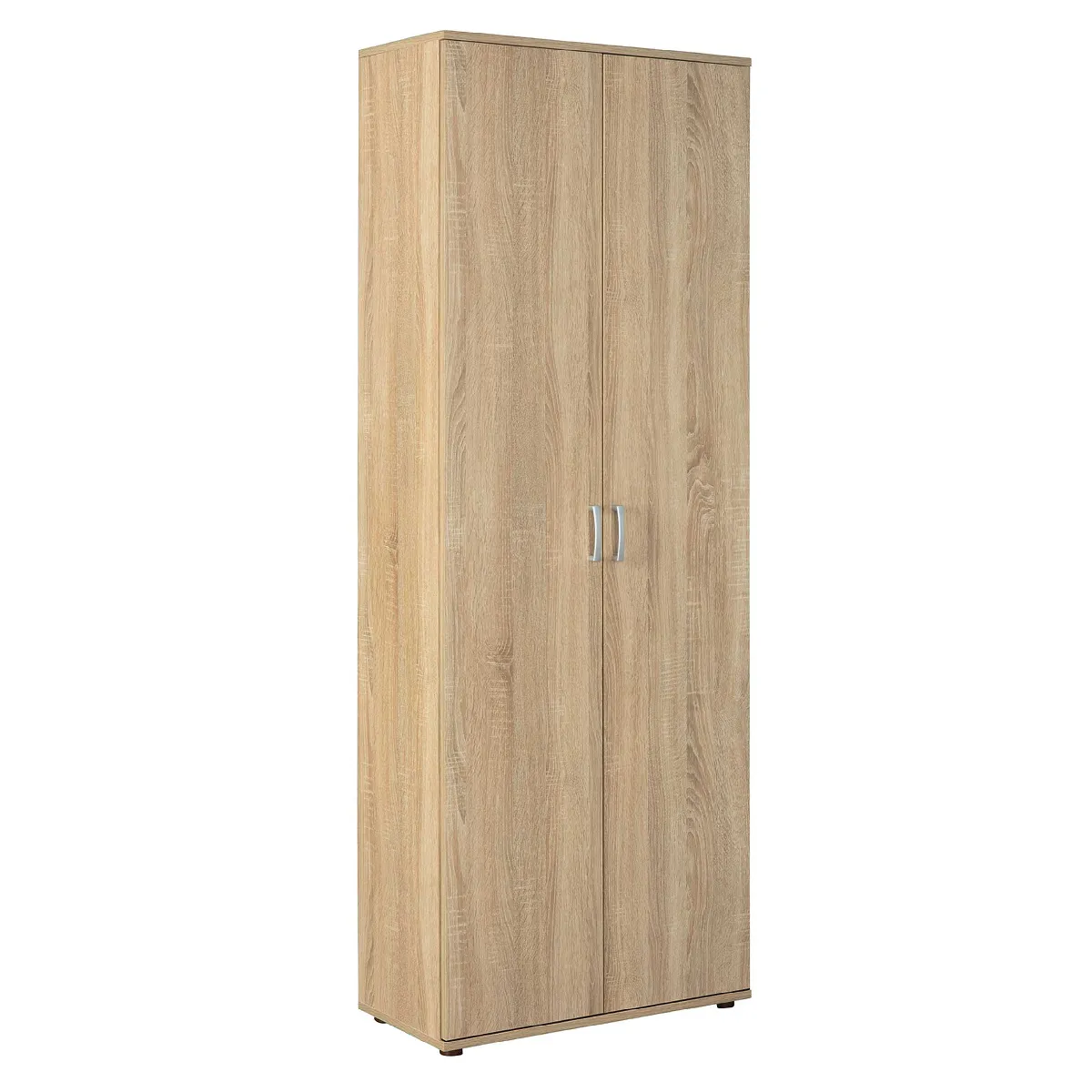 Armoire, meuble de rangement multifonctions en bois coloris imitation Chêne sonoma - longueur 70 x profondeur 34 x hauteur 189 cm