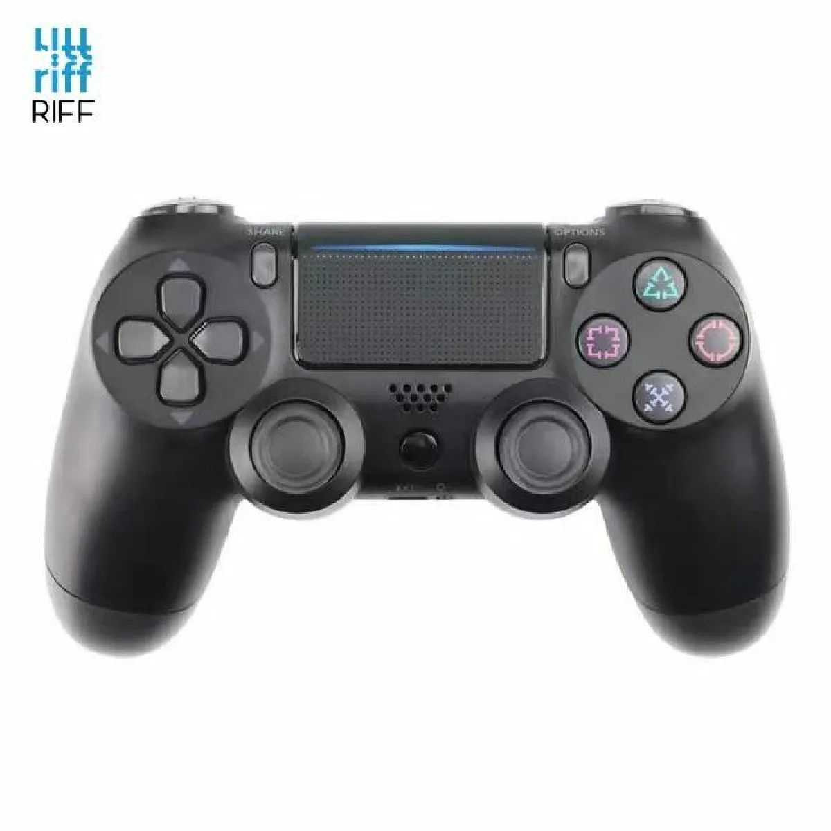 Manette de jeu sans fil Riff DualShock 4 v2 pour PlayStation PS4 / PS TV / PS maintenant noir