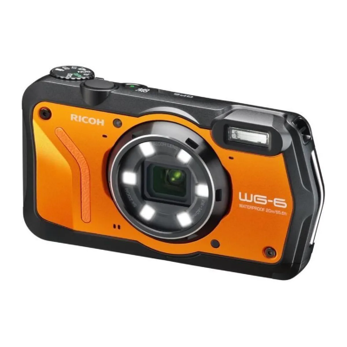 RICOH WG6 Appareil photo Compact outdoor - 20 MP - Video 4K - Orange