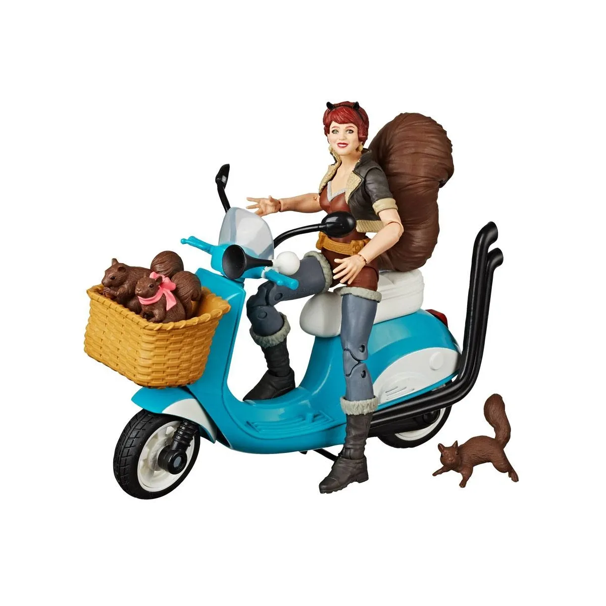 Marvel Legends Series - Figurine avec véhicule Squirrel Girl 15 cm