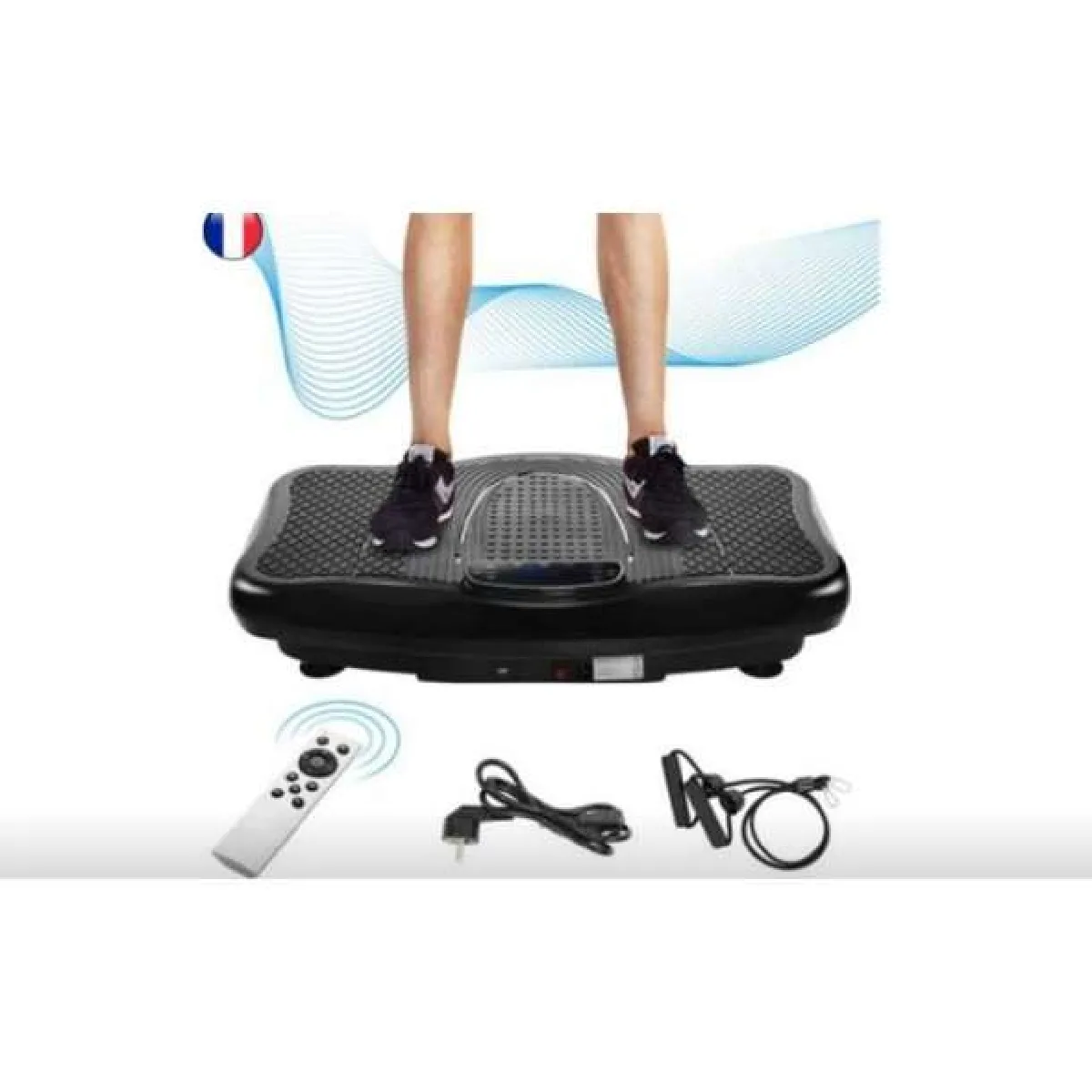 DRIPEX Plateforme Vibrante et Oscillante Ultra Slim Bluefin Fitness - 220 V / 60 Hz - 200 W 180 niveaux - NOIR