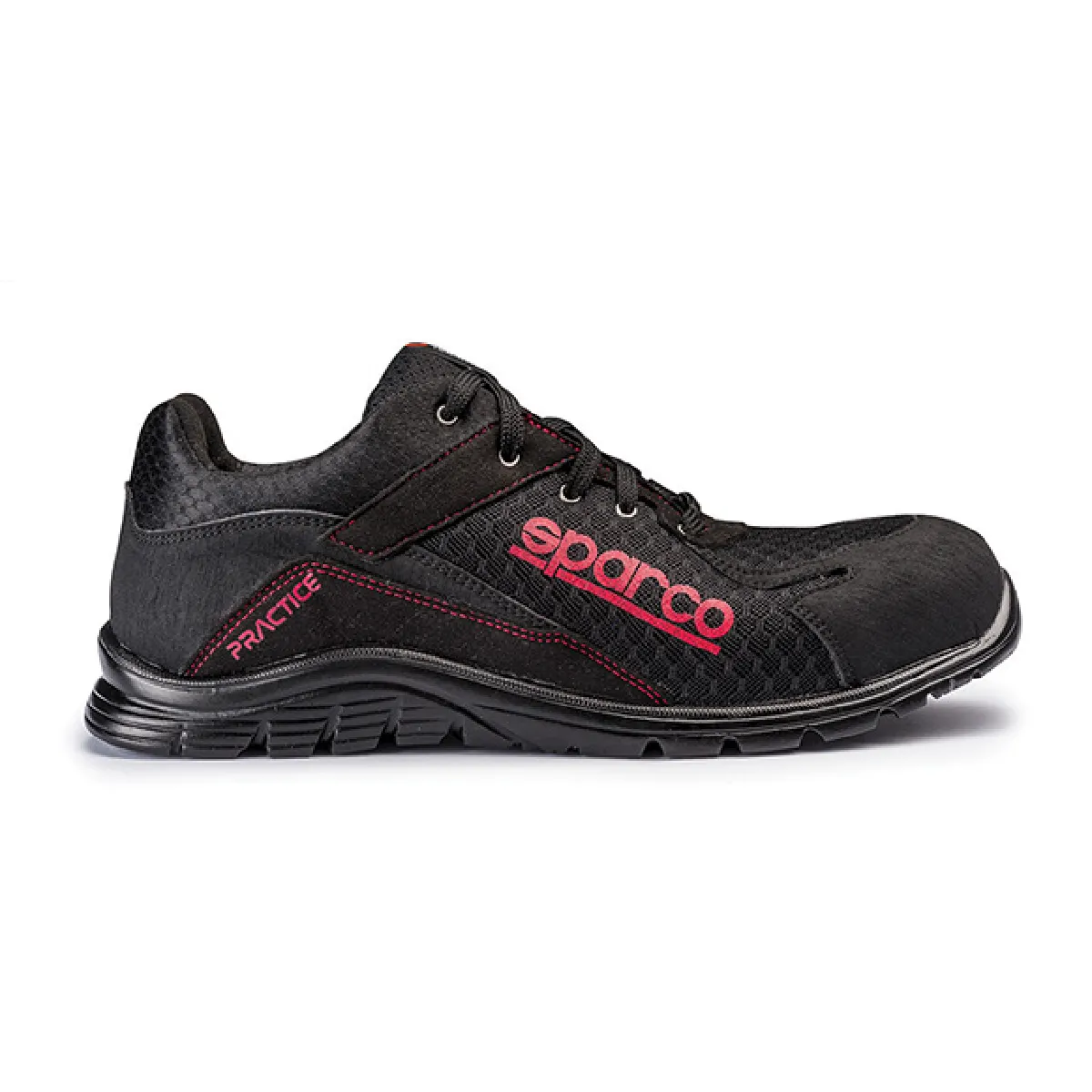 Chaussure de sécurité S24 SPARCO Pratice - Noir rouge - Taille 43 - 07517