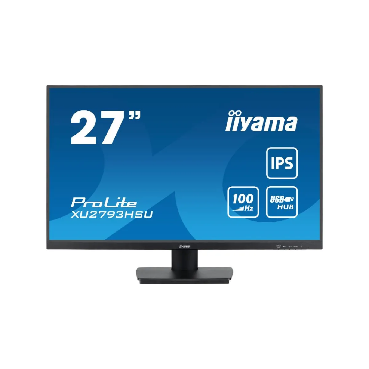 Ecran IIYAMA 27'' Dalle IPS Ultra mince 1920x1080 16:9 1ms 100Hz 250cd/m2 1xHDMI 1xDisplayPort USB HUB (2x2.0) HPs TCO VESA 100x100 XU2793HSU-B6