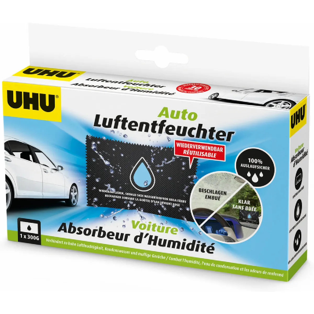 UHU Absorbeur d'humidité pour voiture, 300 g ()