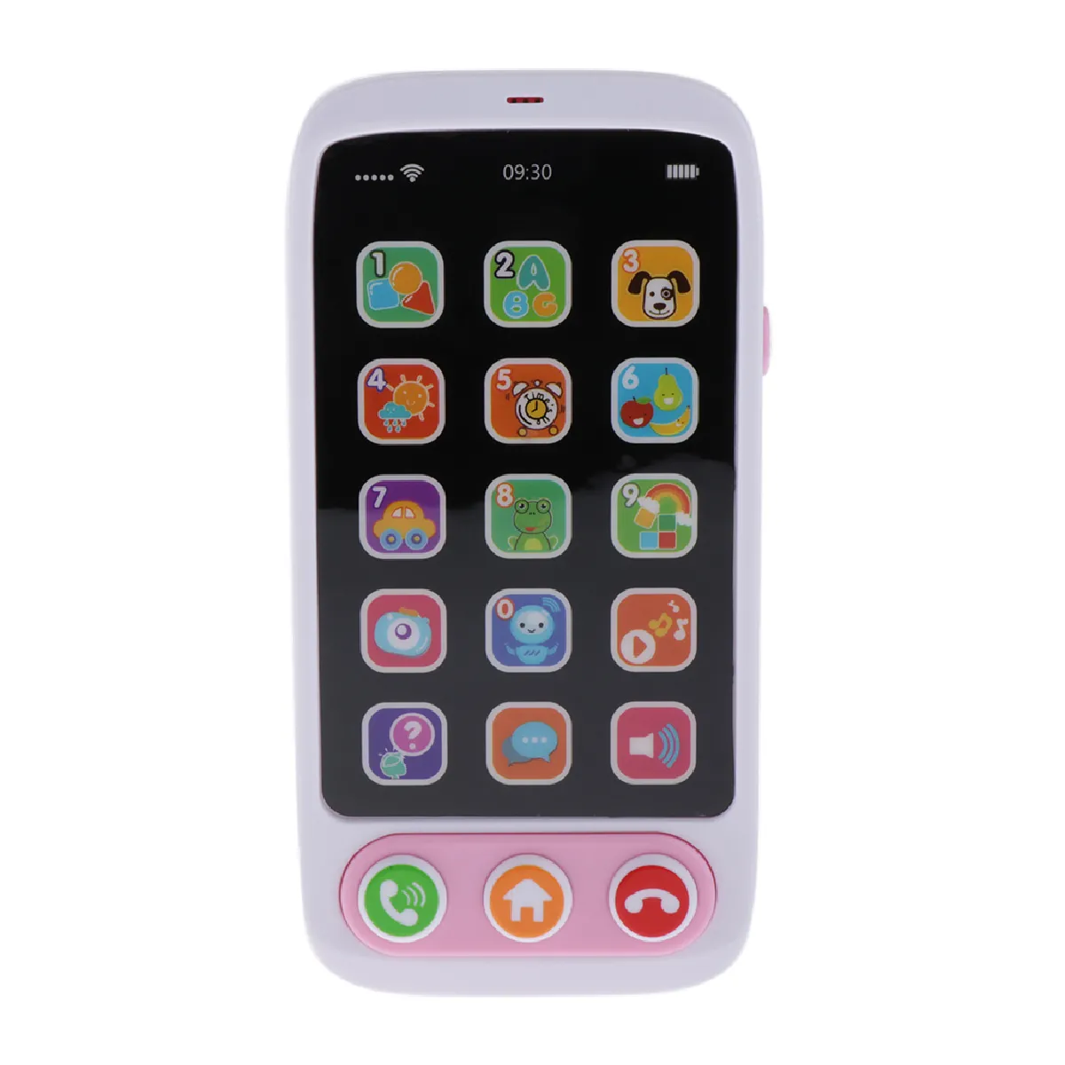 Enfants Bébé Téléphone Jouet Musique Apprentissage Anglais Éducatif Téléphone Portable Mobile Rose