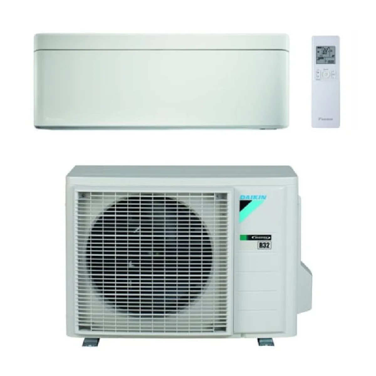 Mono SPLIT STYLISH Climatiseur Réversible 12000BTU Câble Électrique Monophasé Mural Plastique Blanc (RXA35A, FTXA35AW)