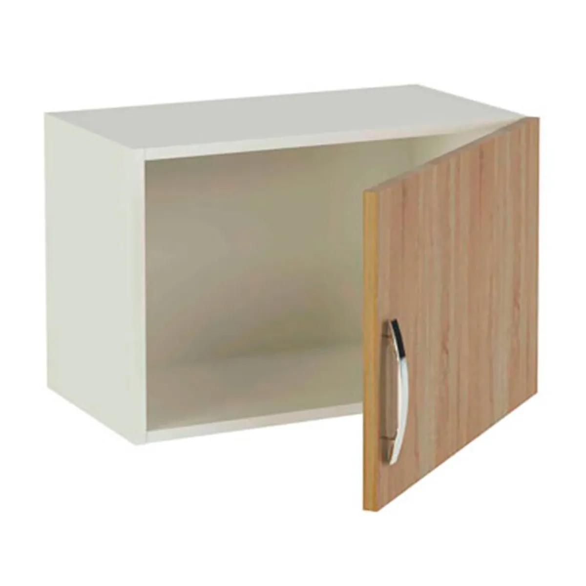 Meuble haut de cuisine 1 porte coloris chêne cortez - Hauteur 40 x Longueur 60 x profondeur 33 cm