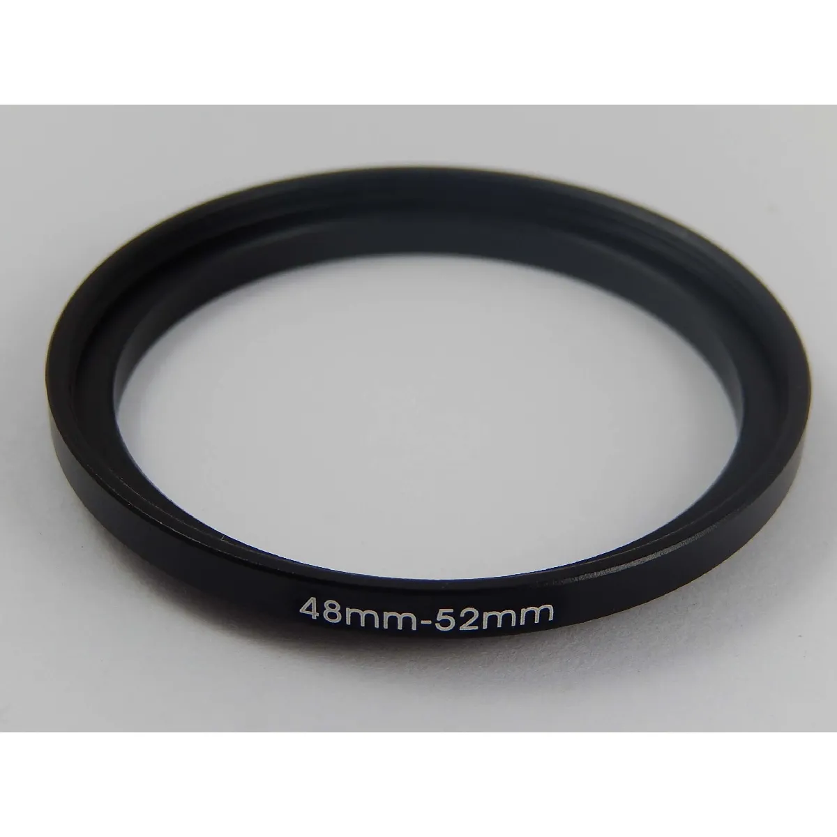 vhbw adaptateur filtre Step UP 48mm-52mm noir pour appareil photo, objectif, filtre, pare-soleil