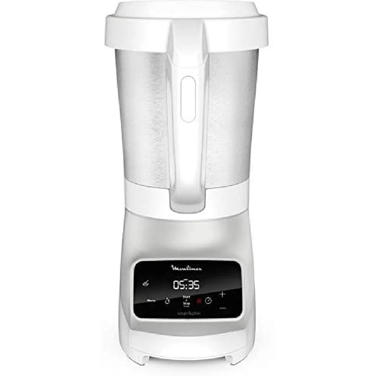 blender électrique chauffant de 2L 1100W blanc gris