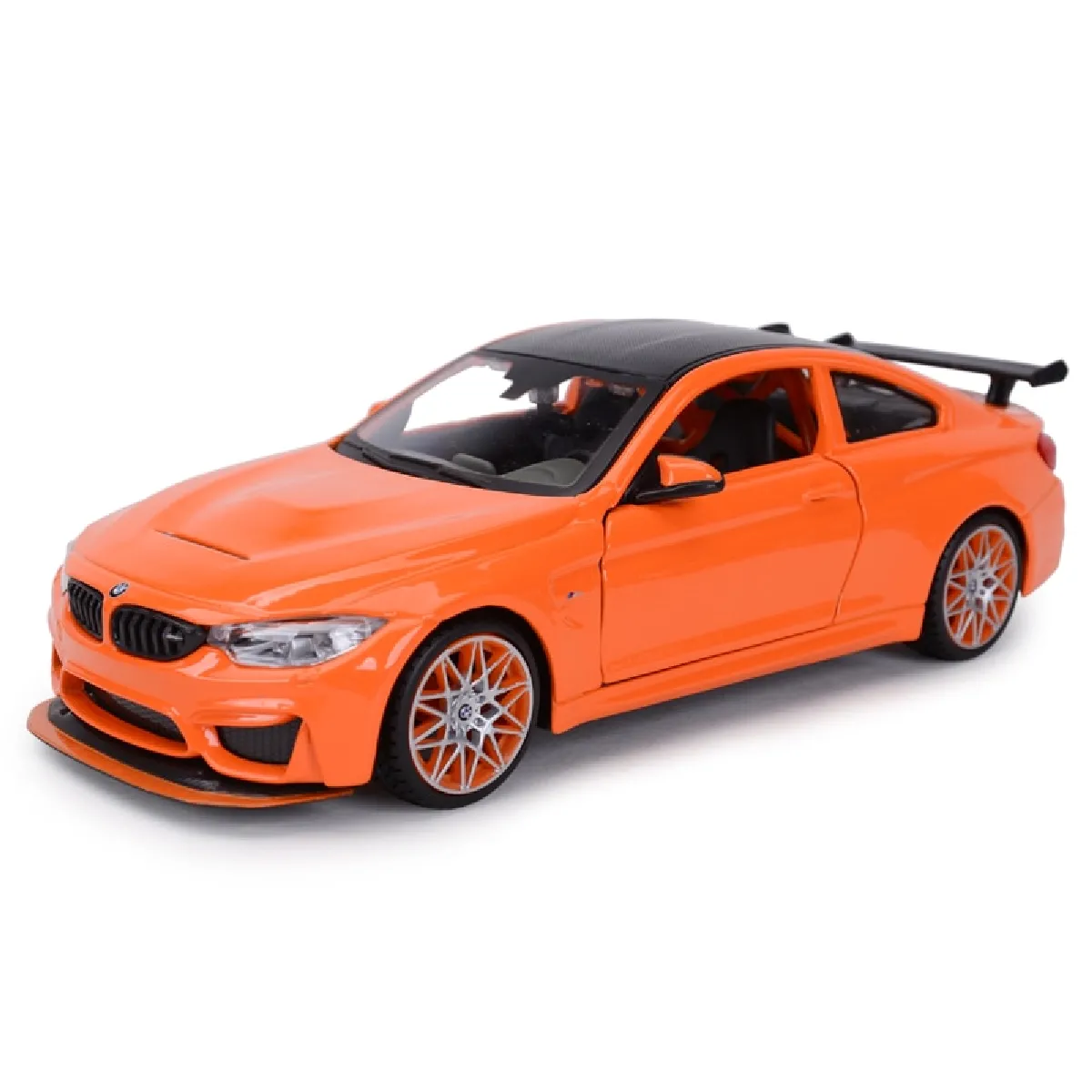 1: 24 BMW M4 GTS Coupé statique Modèle collectable Voiture jouet - Voiture jouet moulée sous pression (orange)