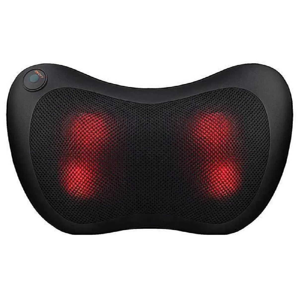 Coussin de Massage Coussin Massant Shiatsu Masseur avec Fonction Chauffante Infrarouge pour Relaxation au Cou Nuque Dos Lomba E35357