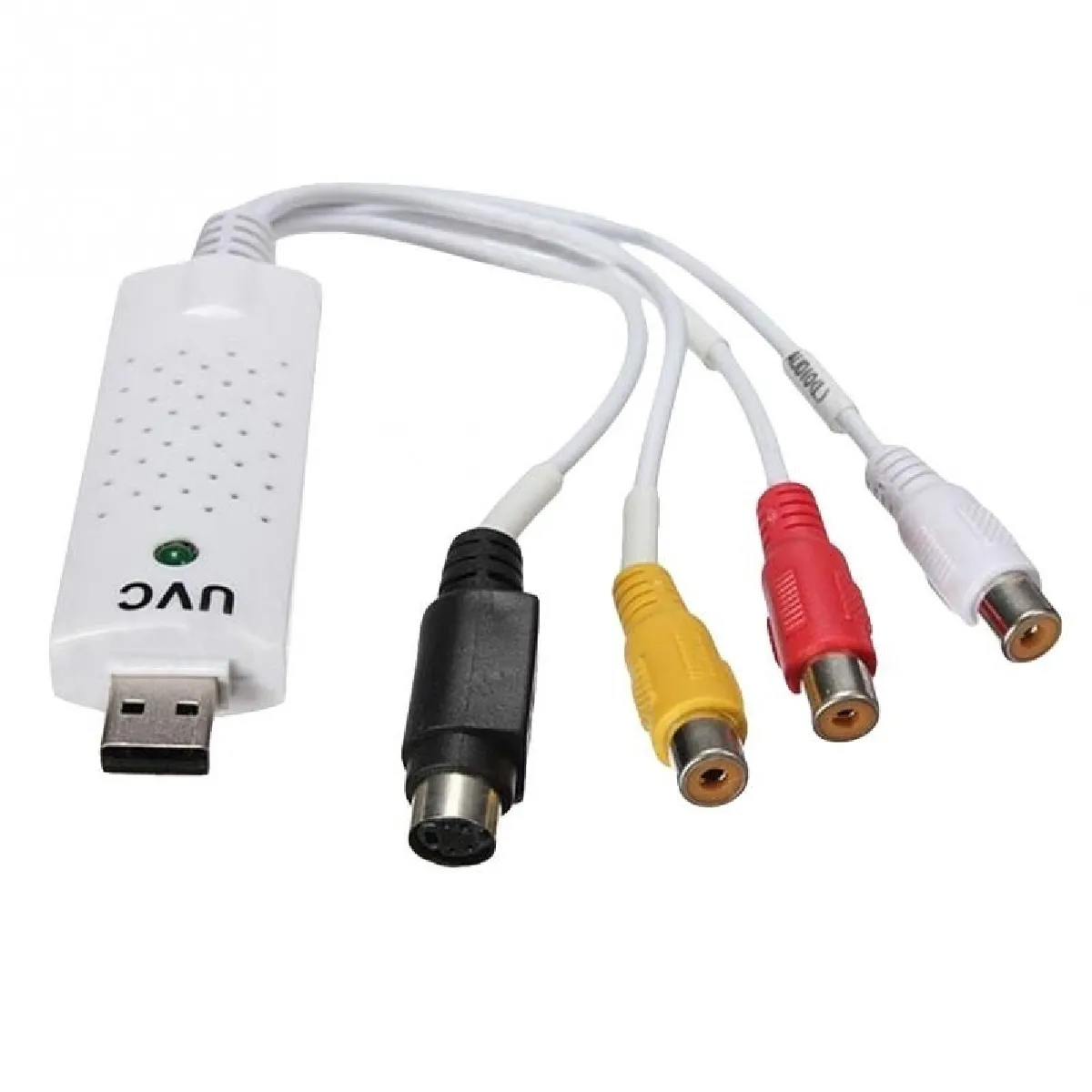 Acquisition vidéo Adaptateur de carte capture audio portable USB 2.0 VHS sur DVD pour Win7 / Win8 / XP / Vista, lecteur gratuit