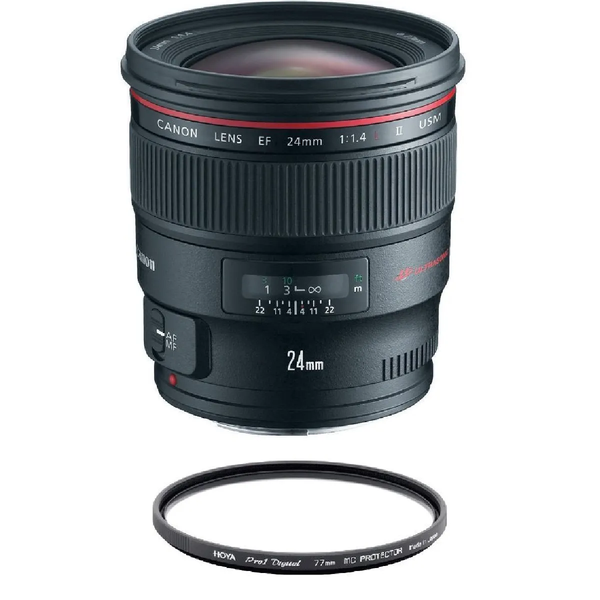 CANON EF 24mm F1.4L II USM + HOYA 77mm PRO 1D Protector