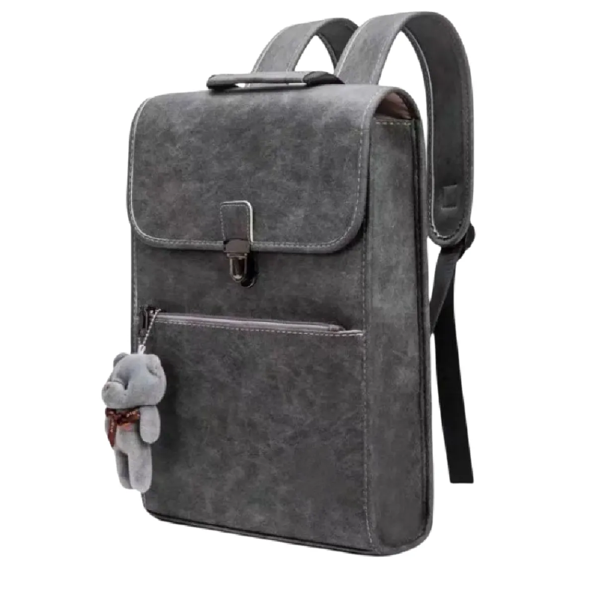 Sac à dos pour ordinateur portable, étui pour ordinateur portable résistant aux éclaboussures pour la plupart des MacBooks 14-16 pouces Surface-Books Dell HP Lenovo Asus Computers, cadeaux pour hommes femmes(gris)