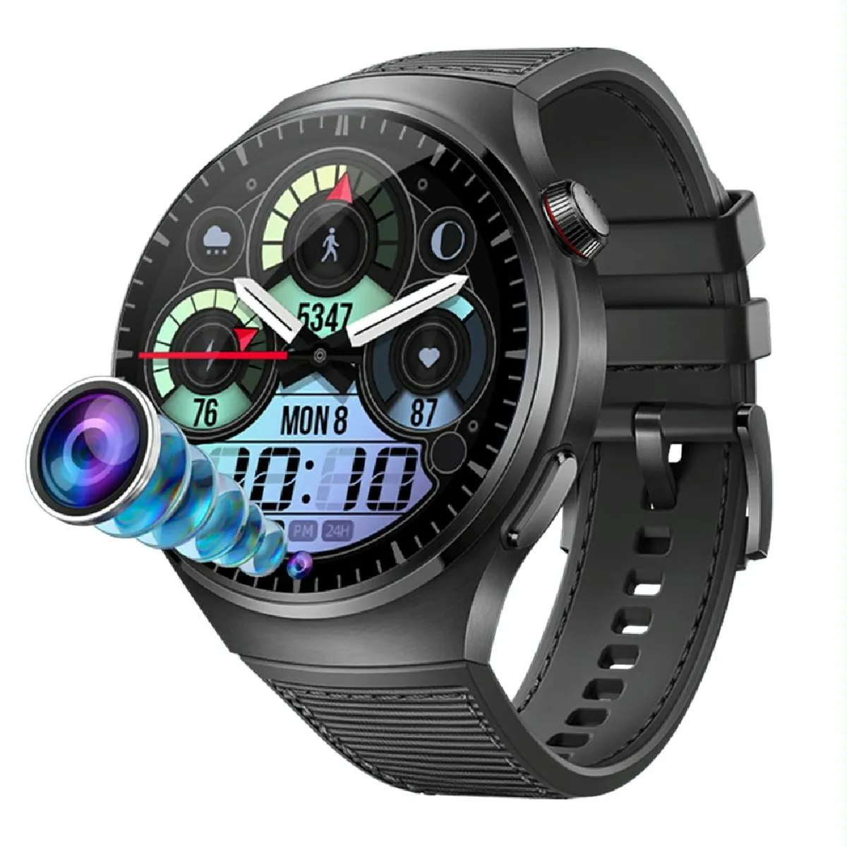 Montre Espion Intelligente 1.53' Avec Caméra AI Voix SIM 2GB+32GB